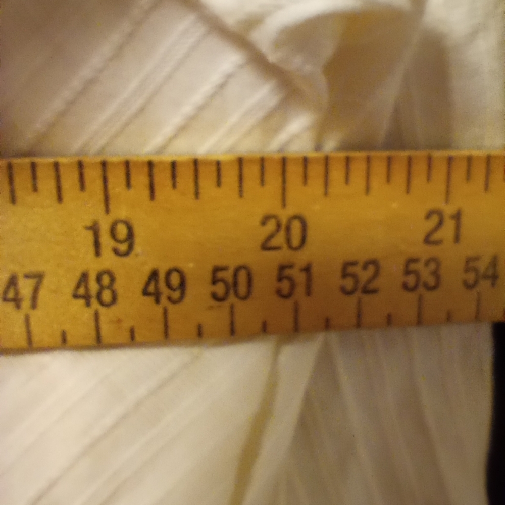 Vintage Ralph Lauren Cream High Neck Blouse Size 16 P2P 20 In Length 24.5 In - Picture 9 of 10